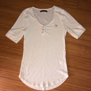 Abercrombie and Fitch Medium cream top